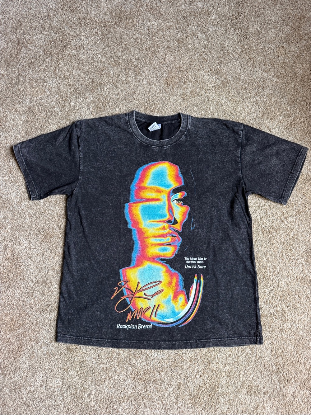 Derrick Rose Thermal Graphic Tee Size Medium